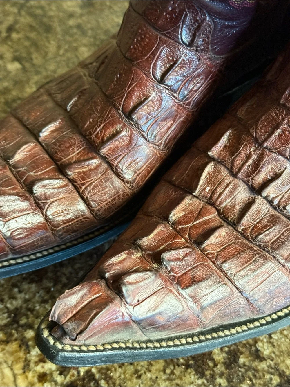 N/A crocodile embossed